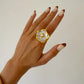 FLOWER PEARL RING