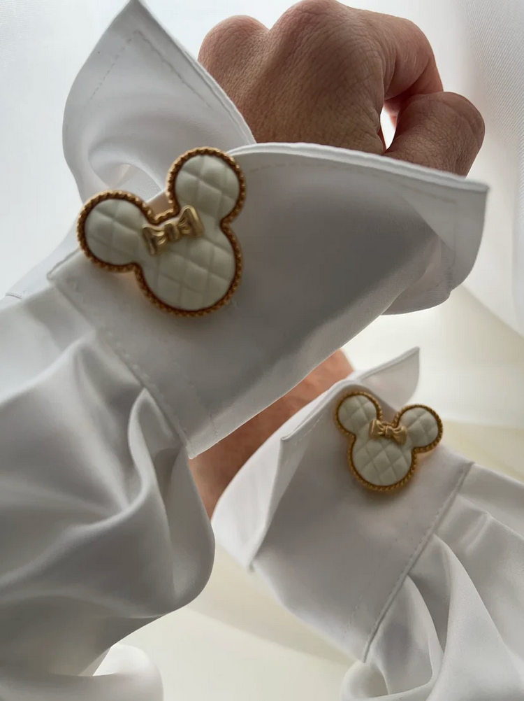 MINI BUTTON COVERS WHITE